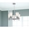 Westinghouse Chandelier 60W 5-Light Reynaldo, Brushed Nickel Frosted Glass 6128800 - alternate 5